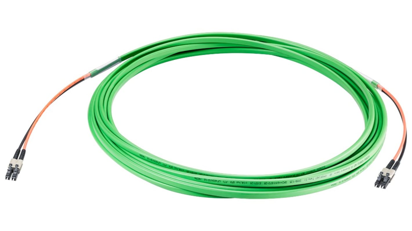 Siemens LWL-Kabel 15m Multi Mode Patchkabel 2-Fasern 50/125μm