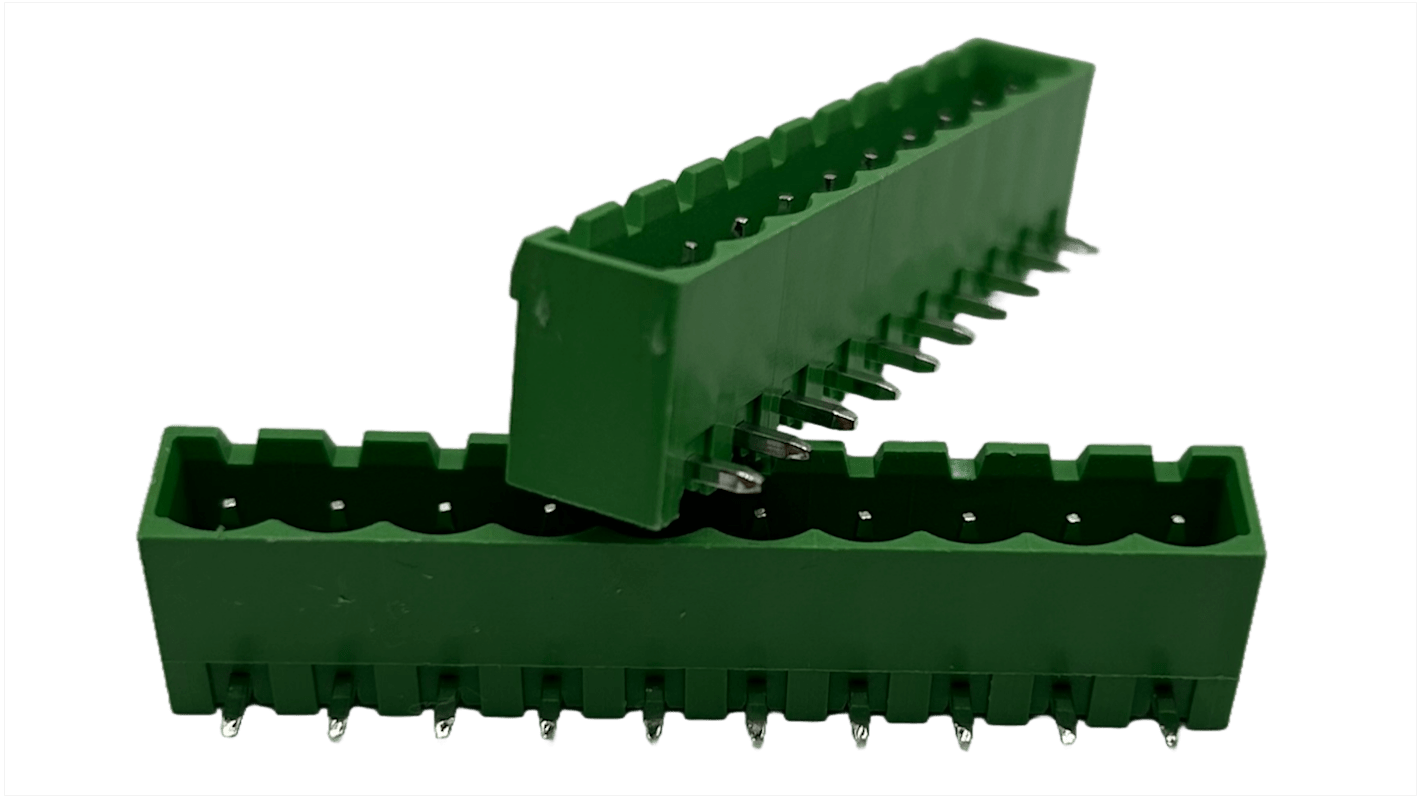 Conex-It 5.08mm Pitch 10 Way Right Angle Pluggable Terminal Block, Header, Through Hole, Solder Termination