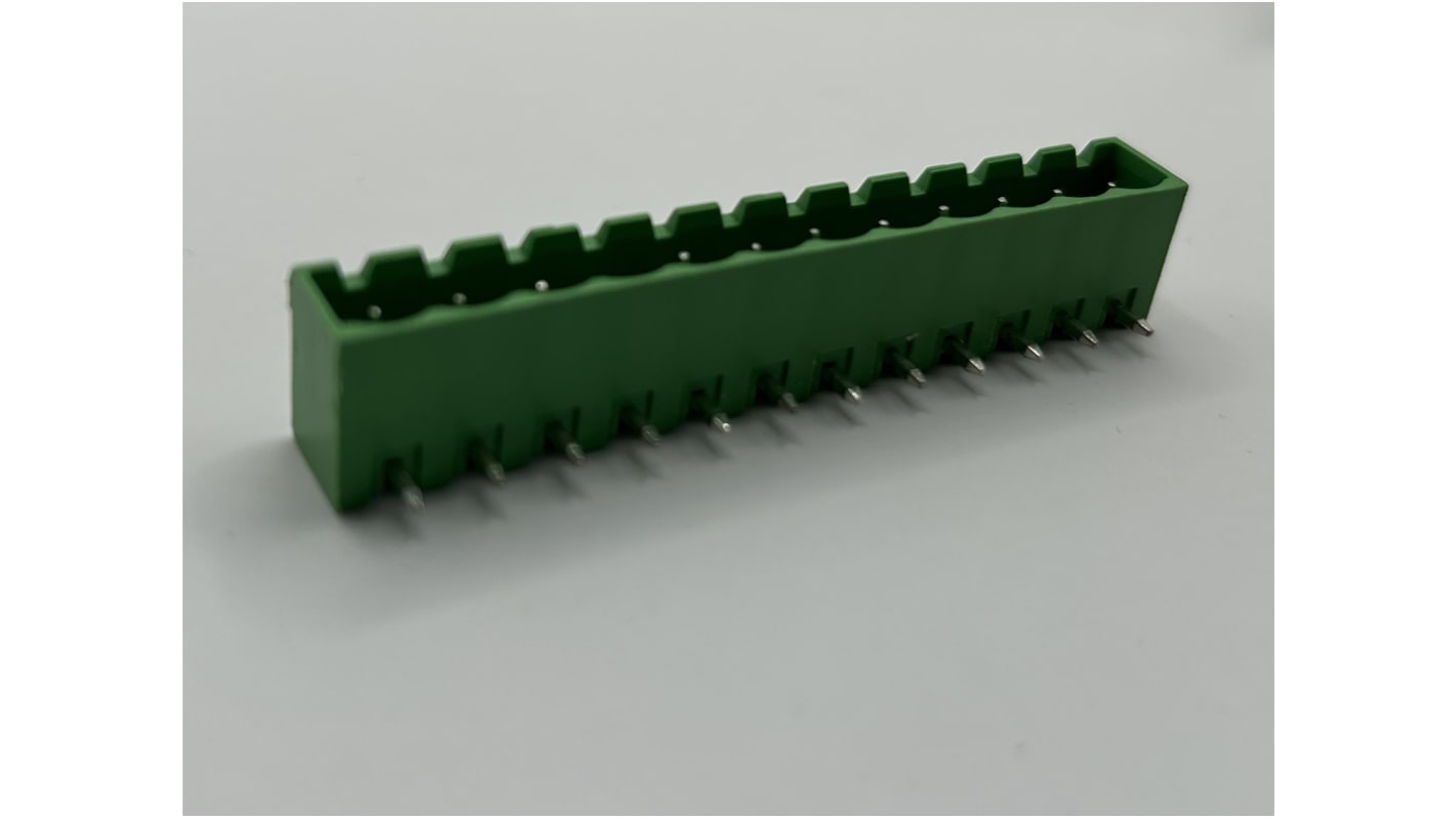 Conex-It 5.08mm Pitch 12 Way Right Angle Pluggable Terminal Block, Header, Through Hole, Solder Termination