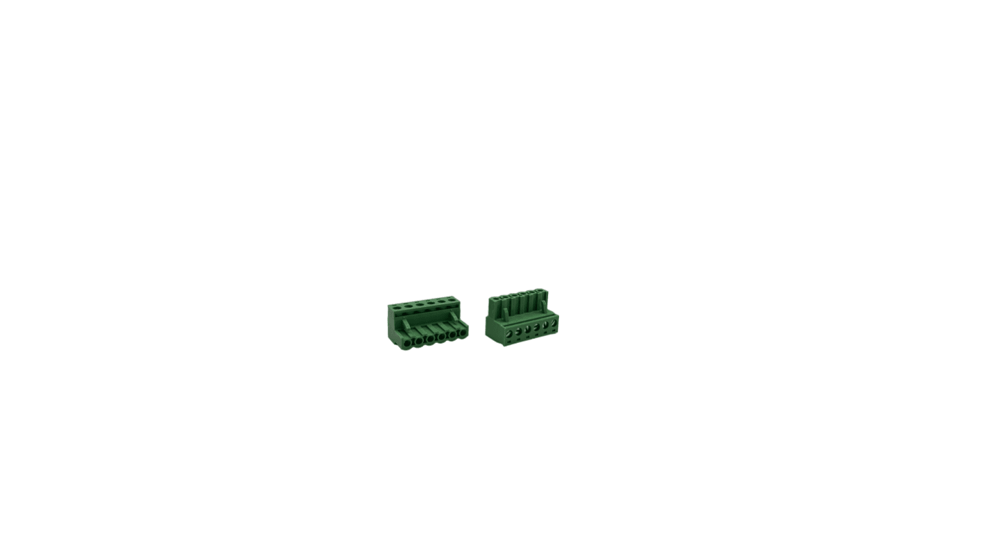 Conex-It, 5.08mm Pitch, HRFE, 8 Way, Right Angle, Pluggable Terminal Block, Plug, Cable Mount, Screw Termination,