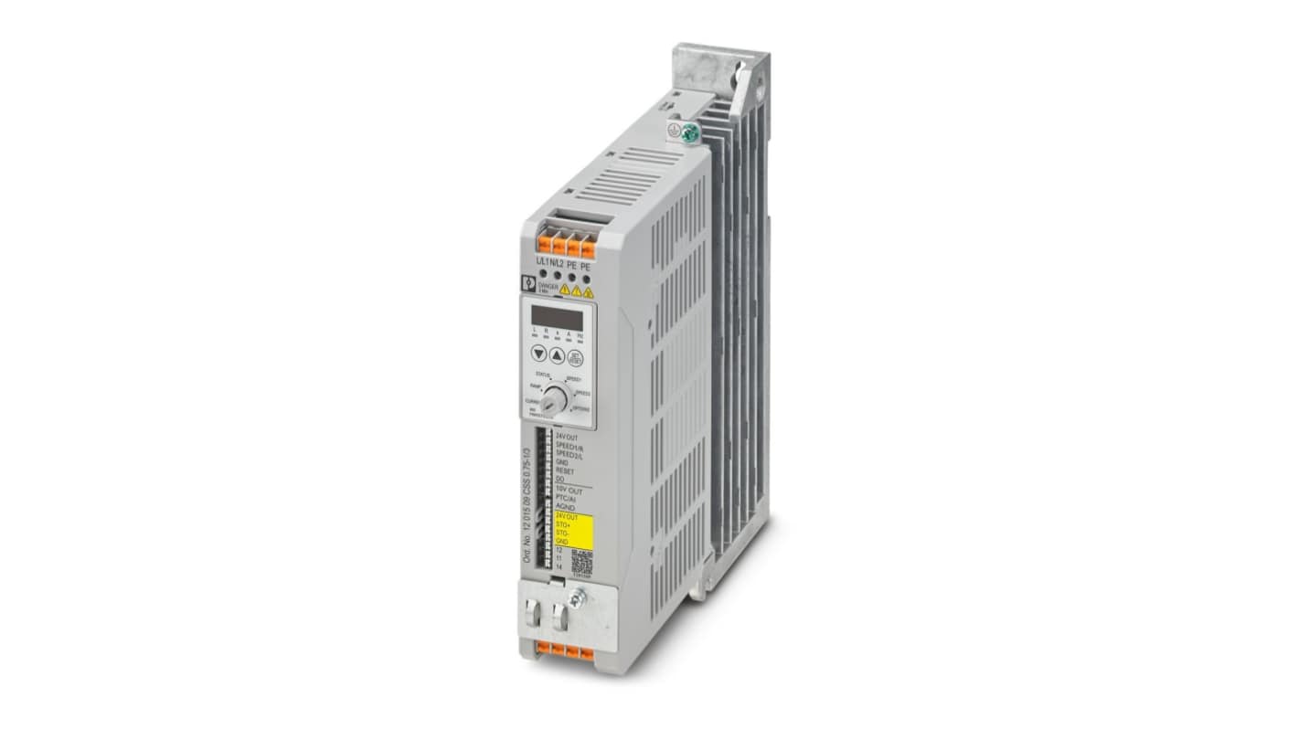 Phoenix Contact Variable Speed Starter, 0.75 kW, 1 Phase, 110 → 240 V, 9.1 A, CSS Series