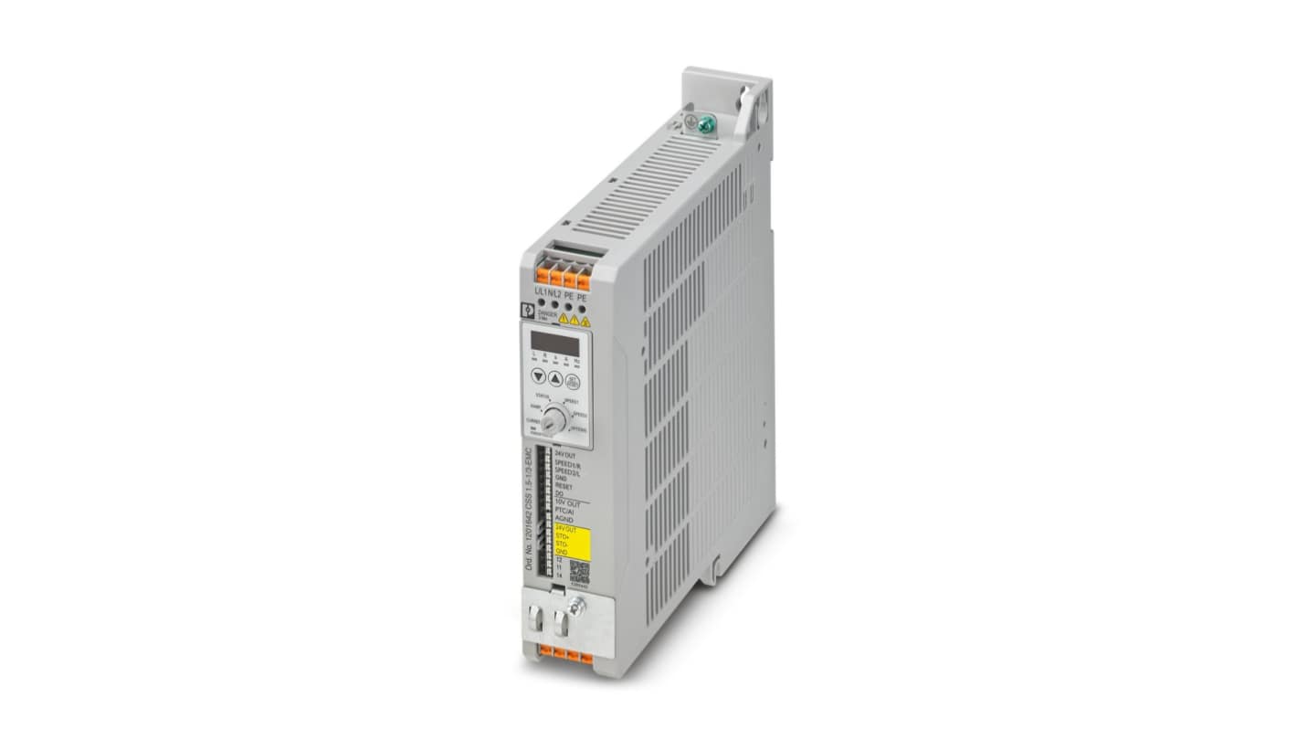 Phoenix Contact Variable Speed Starter, 1.5 kW, 1 Phase, 110 → 240 V, 15.8 A, CSS Series