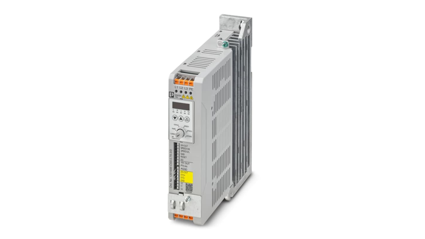 Phoenix Contact Variable Speed Starter, 0.75 kW, 3 Phase, 220 → 480 V, 2.8 A, CSS Series