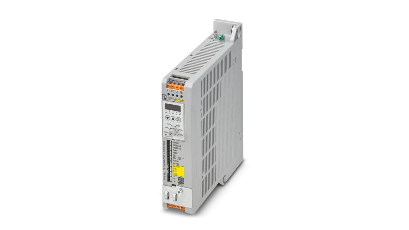 Phoenix Contact 1.5 kW三相变频器, 220 → 480 V, 4.2 A, 0 → 500Hz, CSS系列