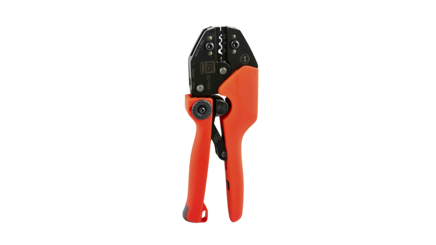 RS PRO Hand Ratcheting Crimp Tool for Tubular Cable Lugs, 0.75 → 2.5mm² Wire