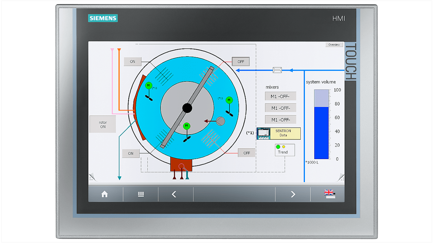 Moduł wyświetlacza Siemens Moduł wyświetlacza 6AG112 TP1200 6AG11240MC014AX0 241 x 330 x 65 mm