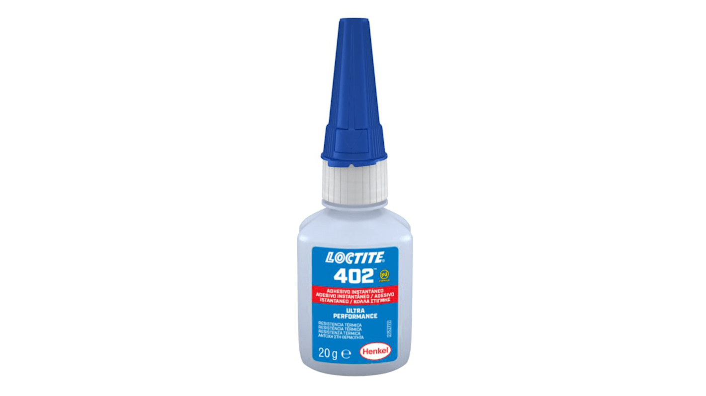 Adesivo istantaneo Loctite Loctite 402, col. Trasparente da 20 g