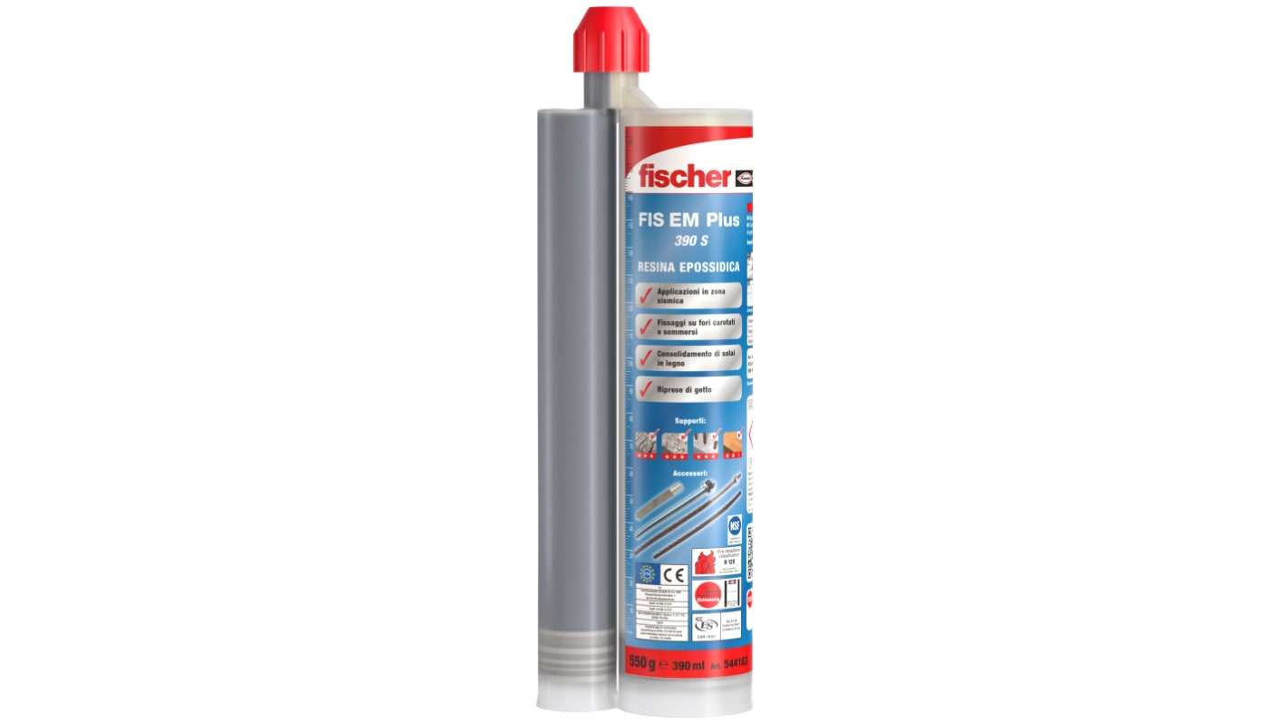 Resina di ancoraggio Fischer Fixings FIS EM Plus 390 S Epossidica, Ancorante chimico