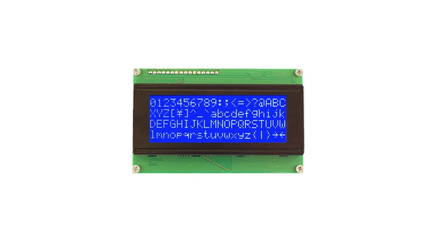 Midas Monochrom LCD, LCD Vierzeilig, 20 Zeichen