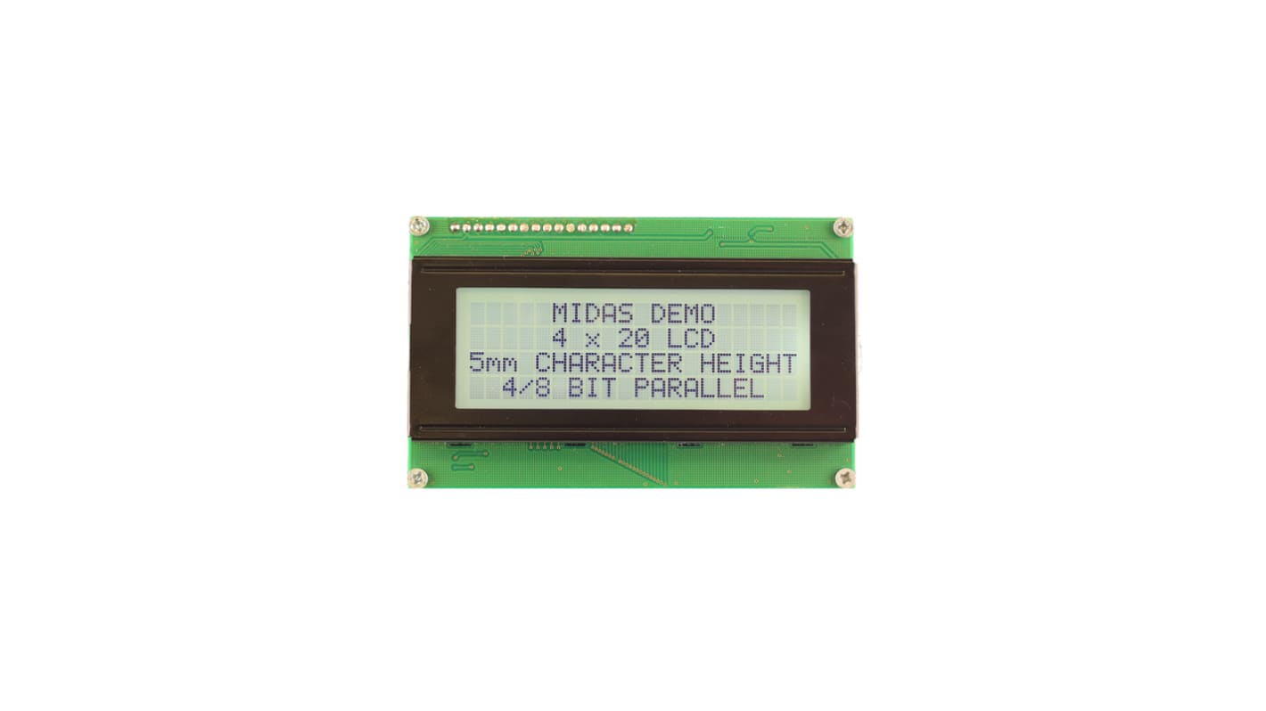 Display monocromatico LCD Midas, LCD, 4x20 caratteri