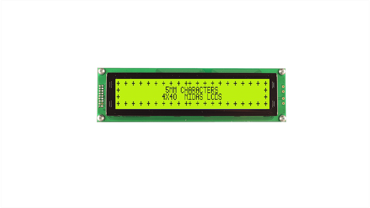 Midas MC44005A6W-SPTLY3.3-V2 LCD LCD Display, 4 Rows by 40 Characters
