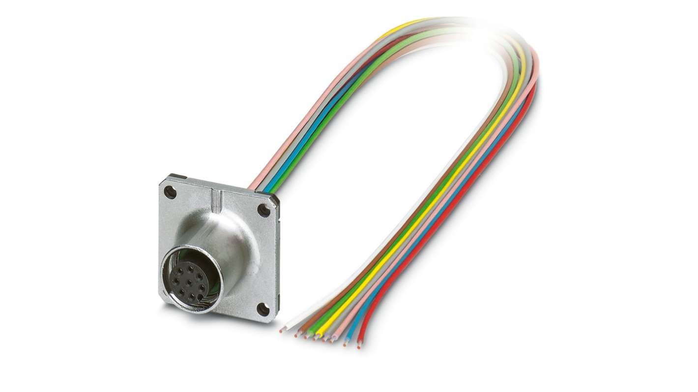 Phoenix Contact Circular Connector, 8 Contacts, Front Mount, M12 Connector, Socket, IP67, SACC Series