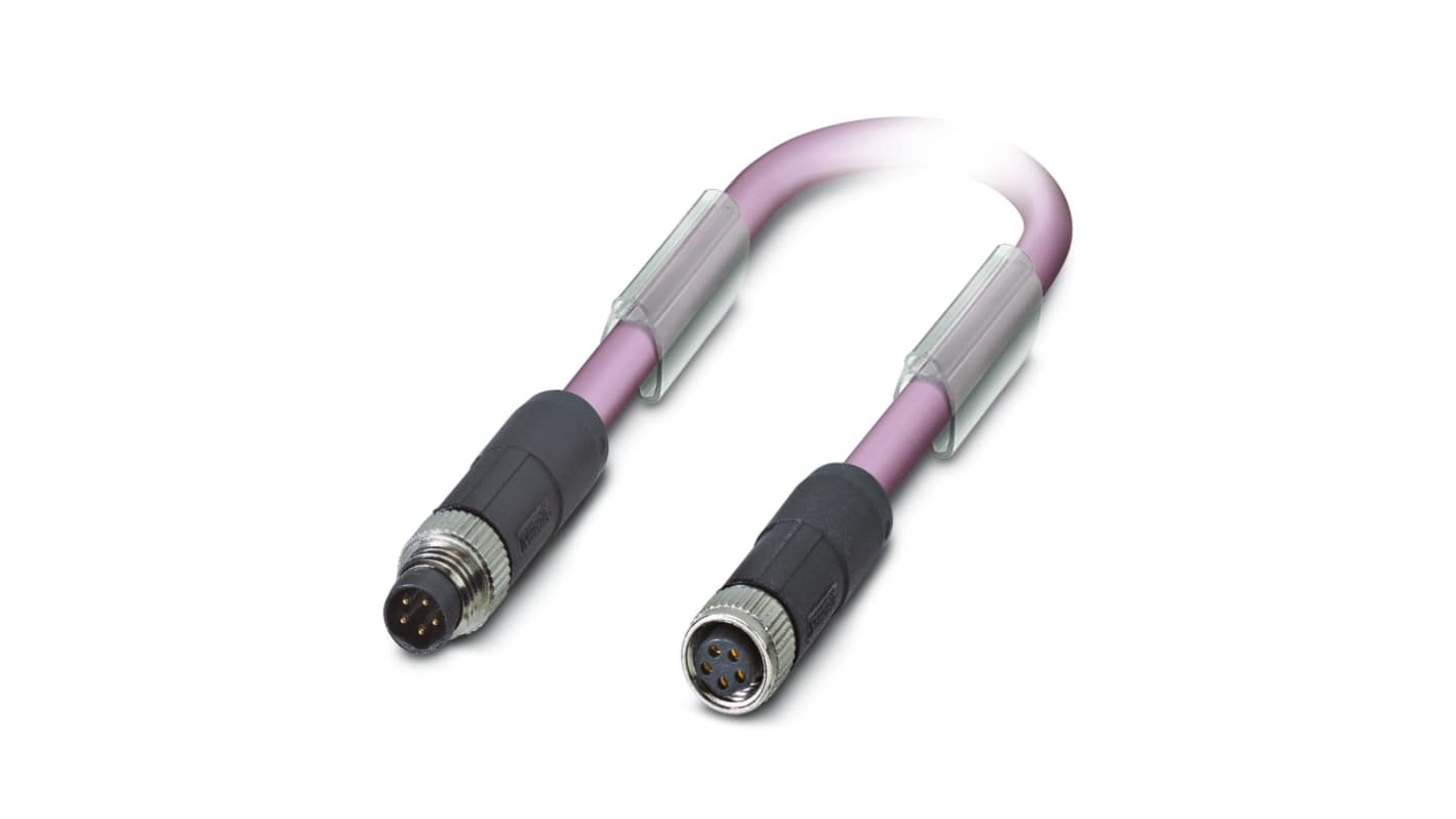 Kabel magistrali Złącze A M8 liczba rdzeni 5 długość 1m Rodzaj A Męskie Złącze B M8