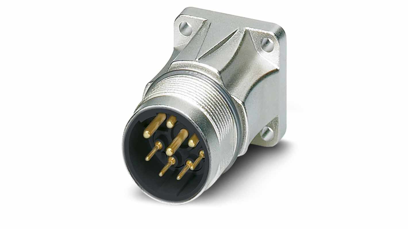 Phoenix Contact Circular Connector, 8 Contacts, Front Mount, M23 Connector, Plug