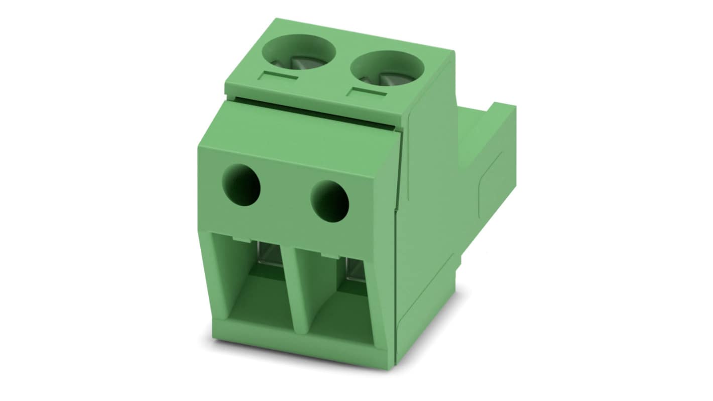 Phoenix Contact, 5.08mm Pitch, 2 Way, Pluggable Terminal Block, Plug, Screw Mount, 1769010
