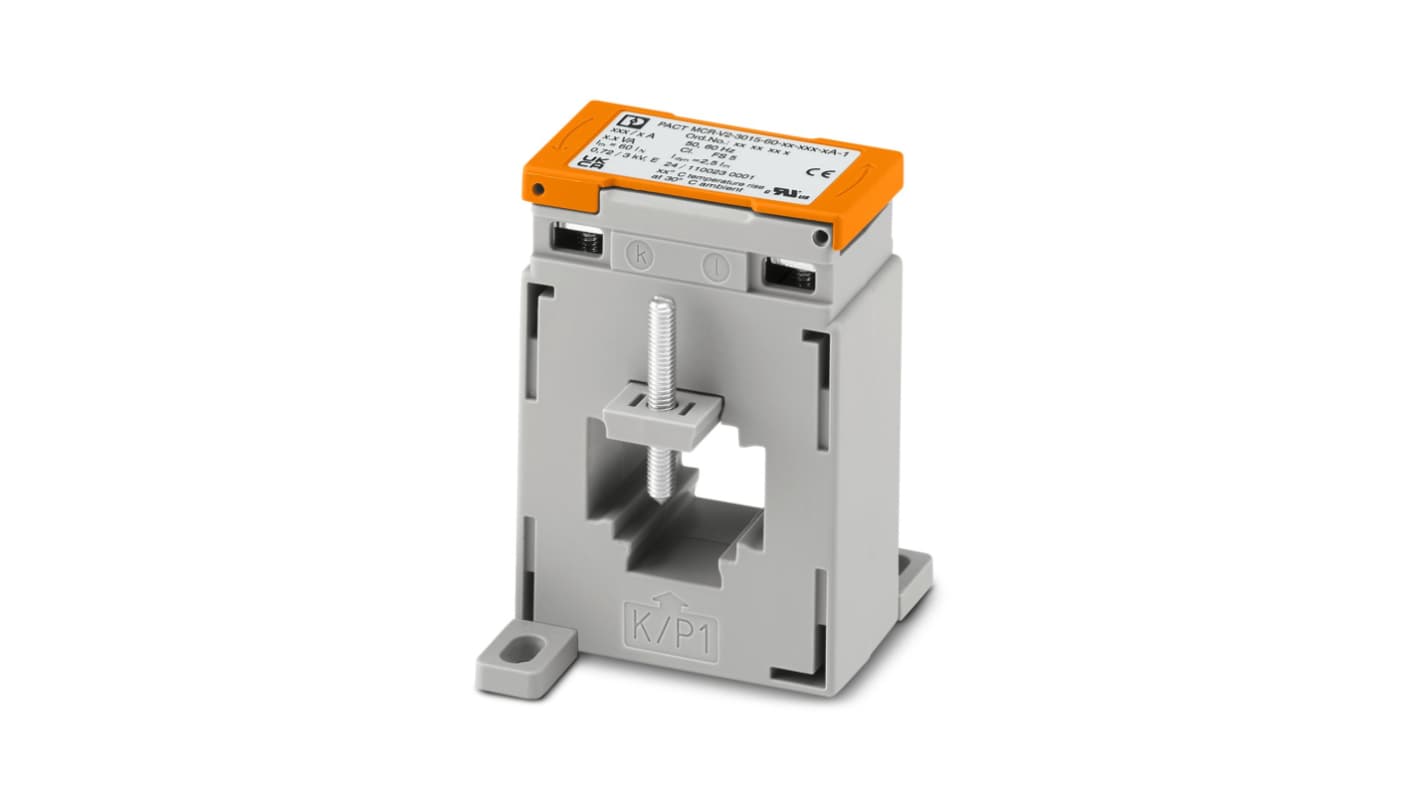 Phoenix Contact PACT Series DIN Rail Mounted Current Transformer, 100A Input, 100A, 5 A Output, 28mm Bore