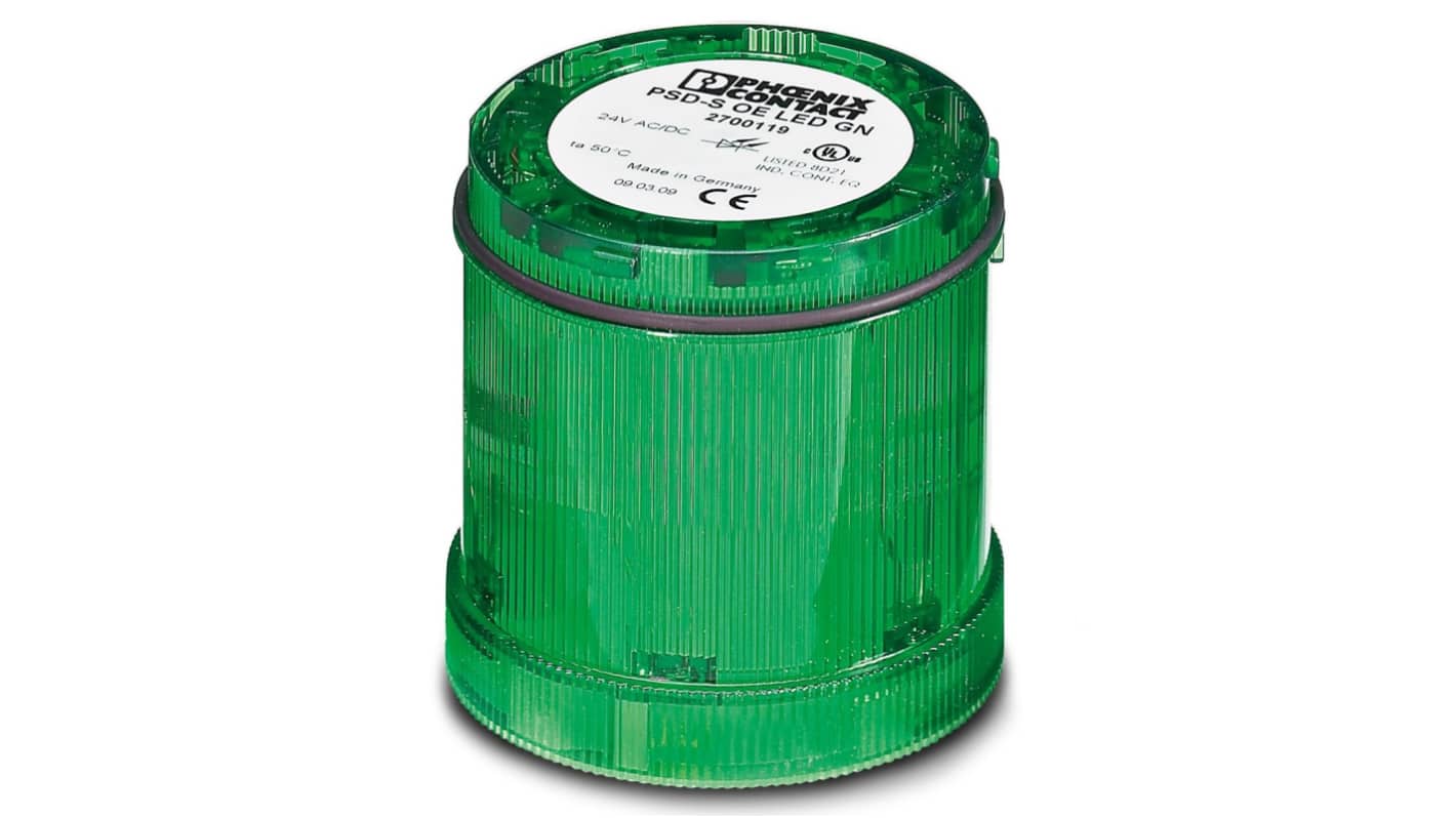 Phoenix Contact Green LED Bulb, 24 V, LED Bulb, AC/DC