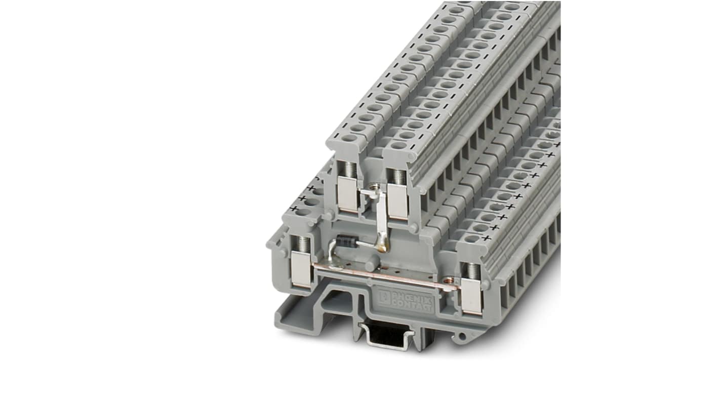 Phoenix Contact 2800570 MBKKB Series Grey, Double-Level, Screw Termination