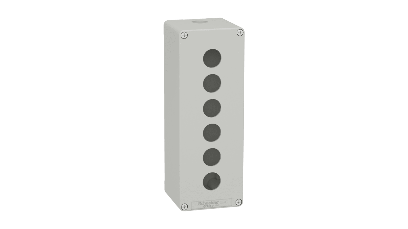 Schneider Electric Grey Metal General Purpose Enclosure, IP65, IK07, Grey Lid, 220 x 80 x 77mm