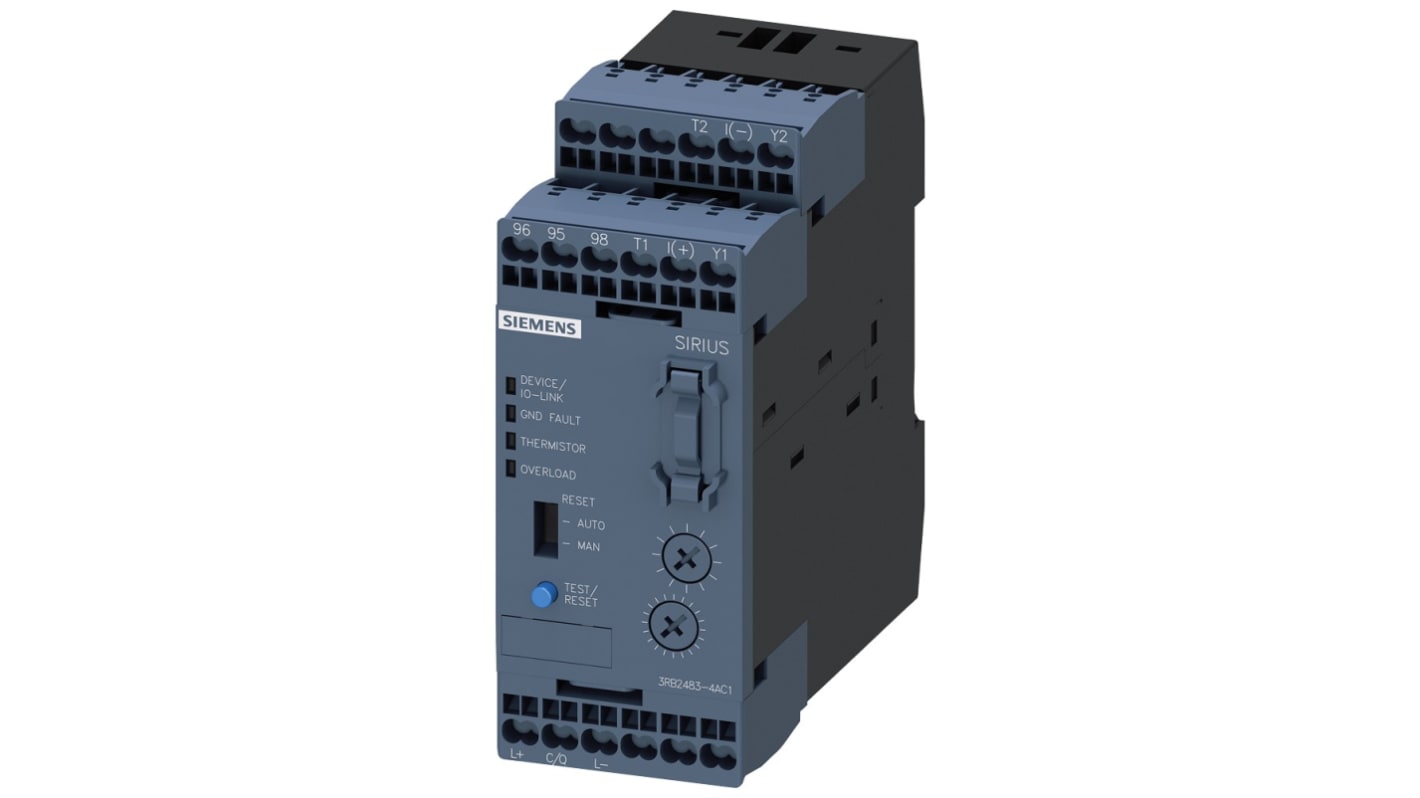 Siemens Electronic Overload Relay 1NO, 630 A Contact Rating, 24 → 230 V, 3P