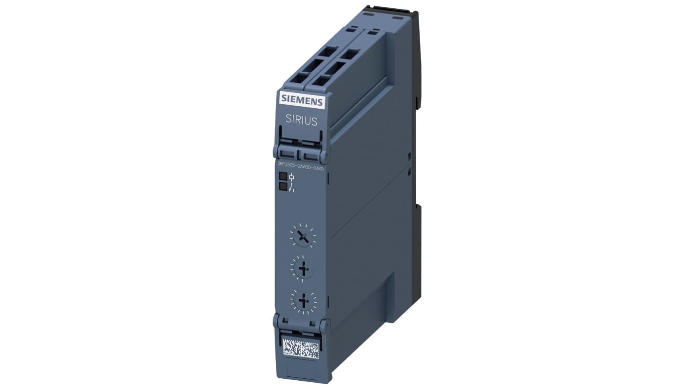 Siemens Snap On Timer Relay, 12 → 240V, 1-Contact, 0.05 → 100h, 13-Function, SPDT