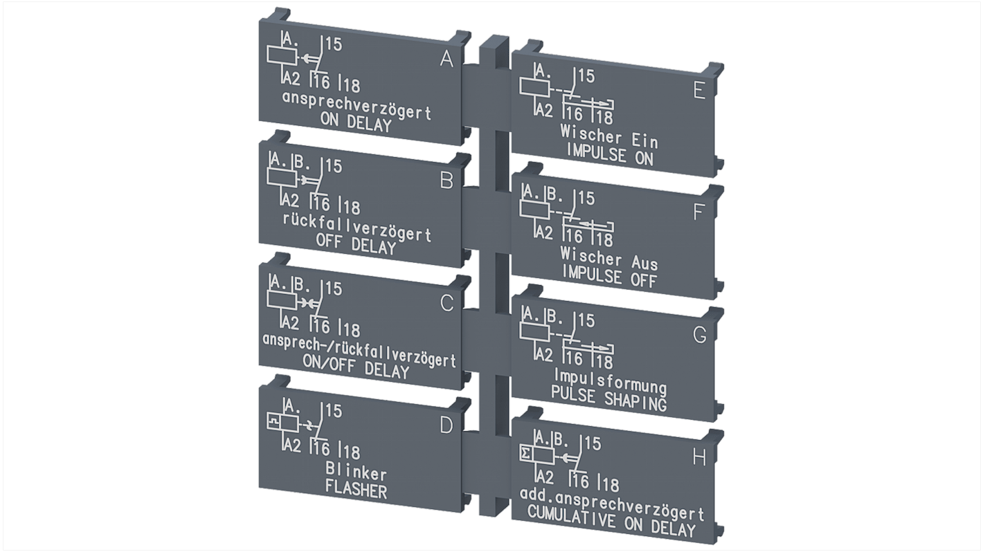 Siemens Label for use with Sirius 3RP20, 8 pieces