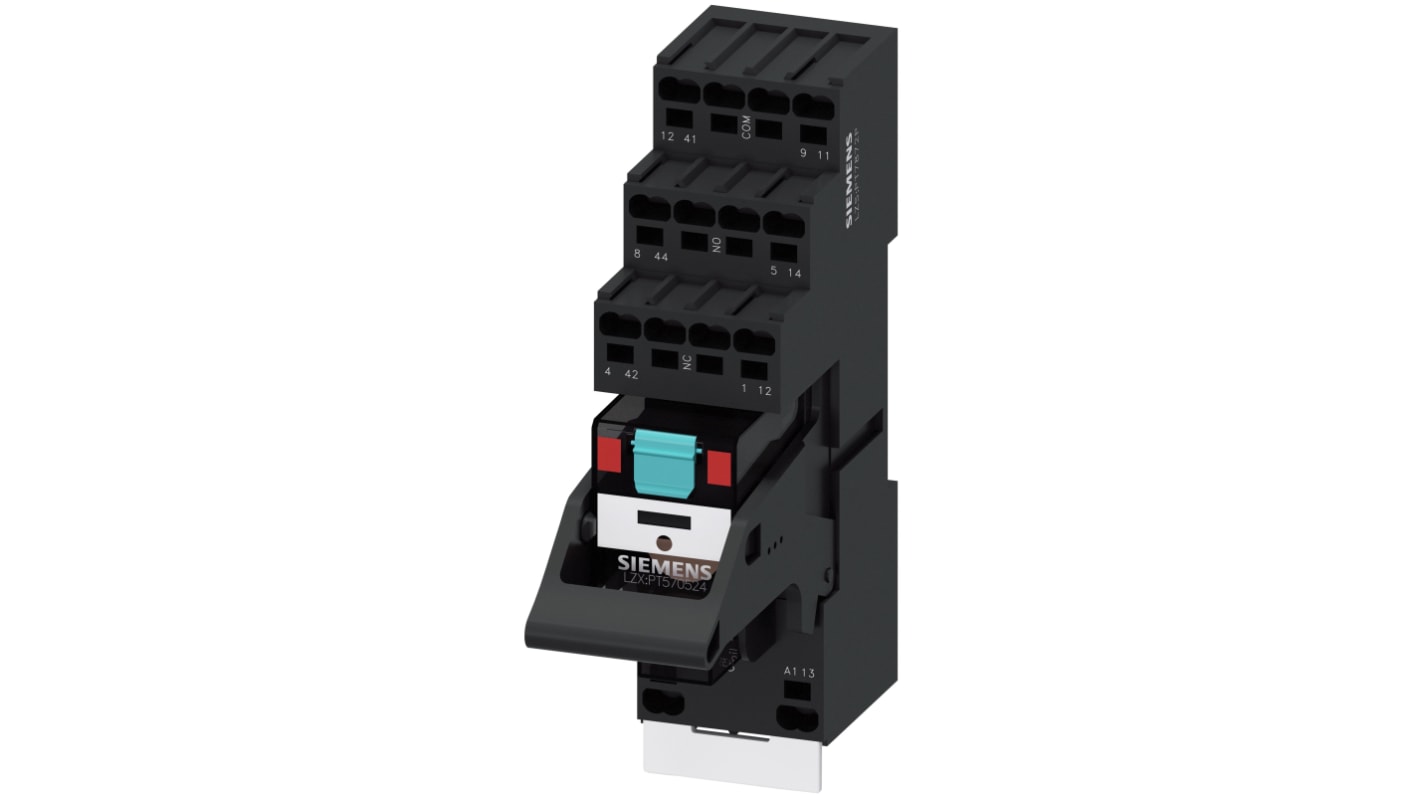 Siemens LZS Series Coupling Relay, Plug In, 230V ac Coil, DPDT, 12A Load