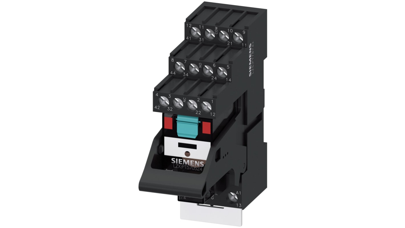 シーメンス LZS カップリングリレー, 115V acコイル, 4PDT