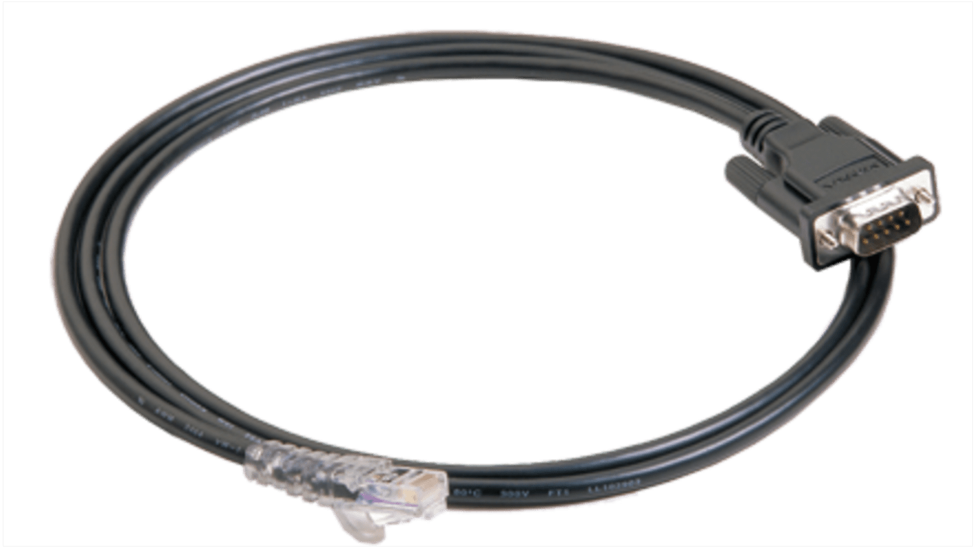 MOXA Male RJ45 to Male 9 Pin D-sub Serial Cable, 1.5m