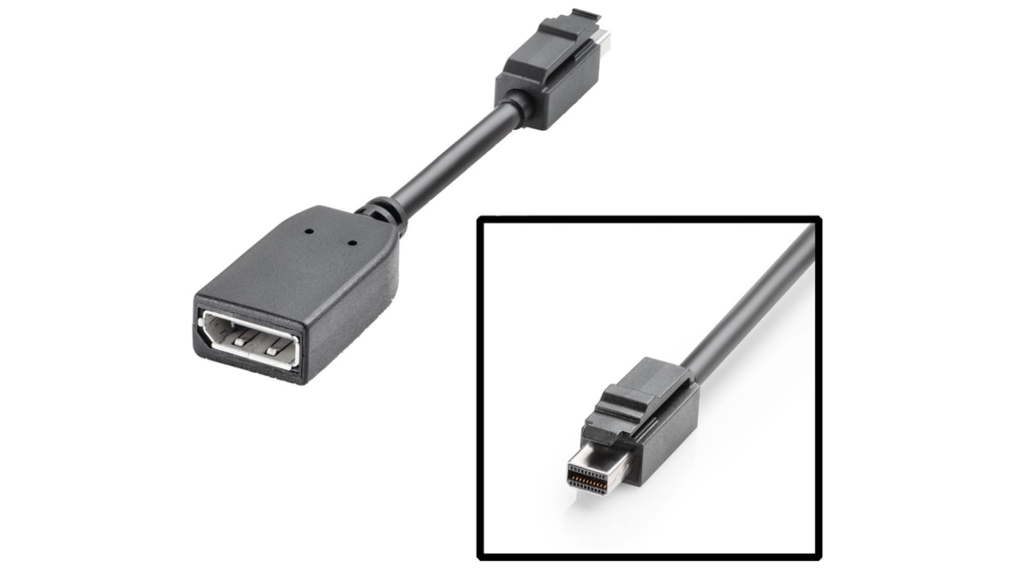 Adapter Display Port B: Złącze DP (Display Port) Mini męskie A: Display Port Siemens