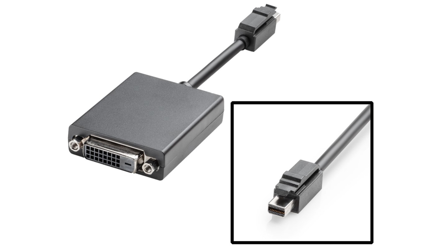 Adapter Display Port B: Złącze DP (Display Port) Mini męskie A: DVI-D Siemens