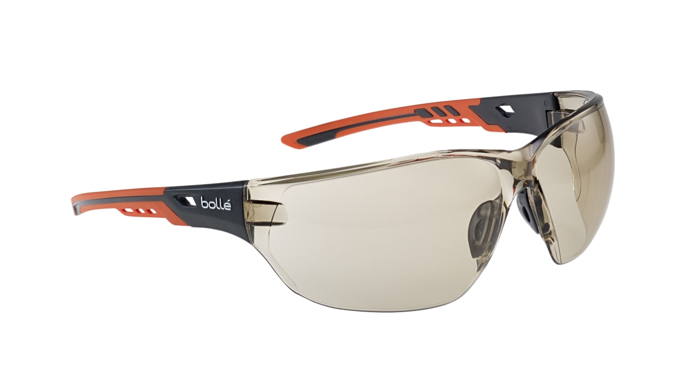 Bolle Safety NESS+ Anti-Mist Safety Glasses, Brown PC Lens