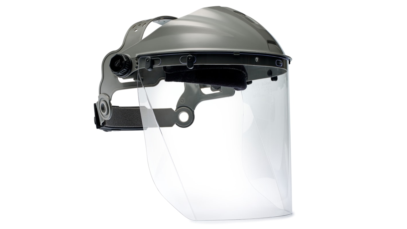 Visiera di protezione sollevabile Bolle Safety con lenti trasparenti, in PC, resistente a Calore, Anti UV