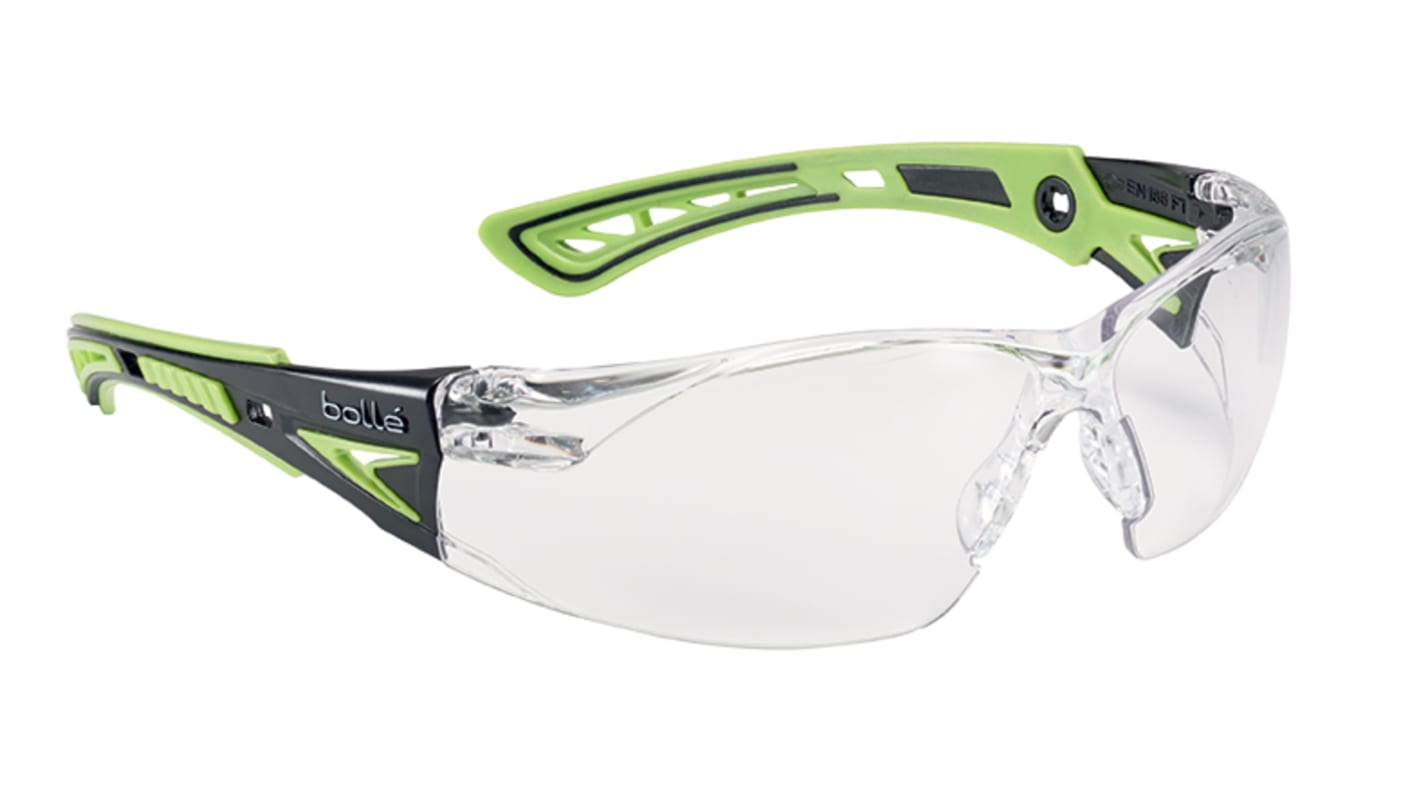 Bolle Safety RUSH+ Anti-Mist UV Safety Glasses, Clear PC Lens