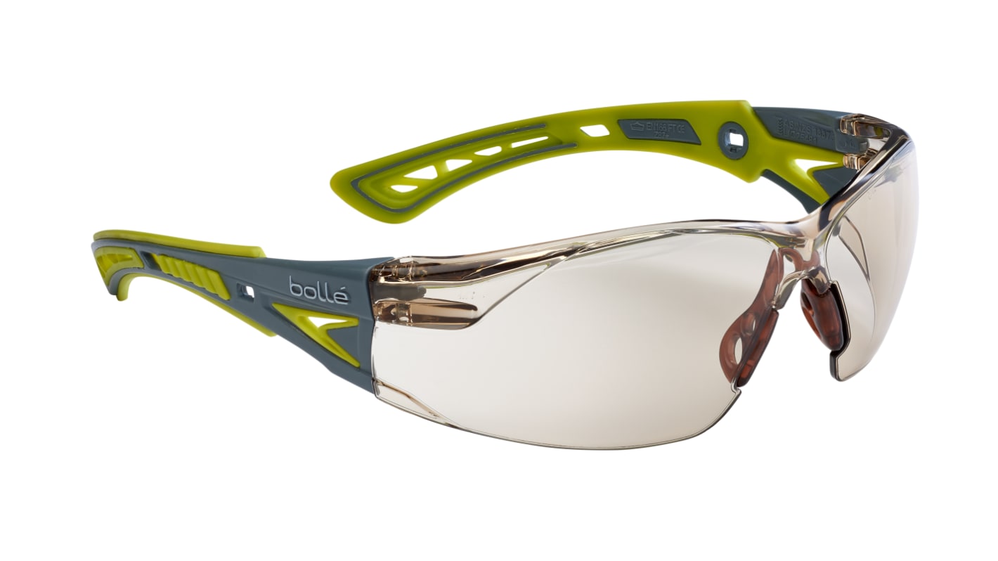 Bolle Safety RUSH+ Anti-Mist Safety Glasses, Brown PC Lens