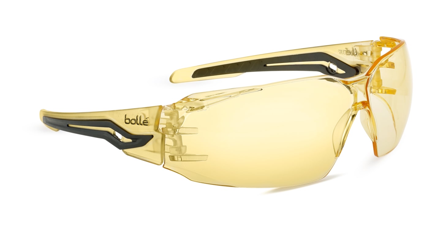 Bolle Safety SILEX Schutzbrille Linse Gelb, kratzfest,  mit UV-Schutz
