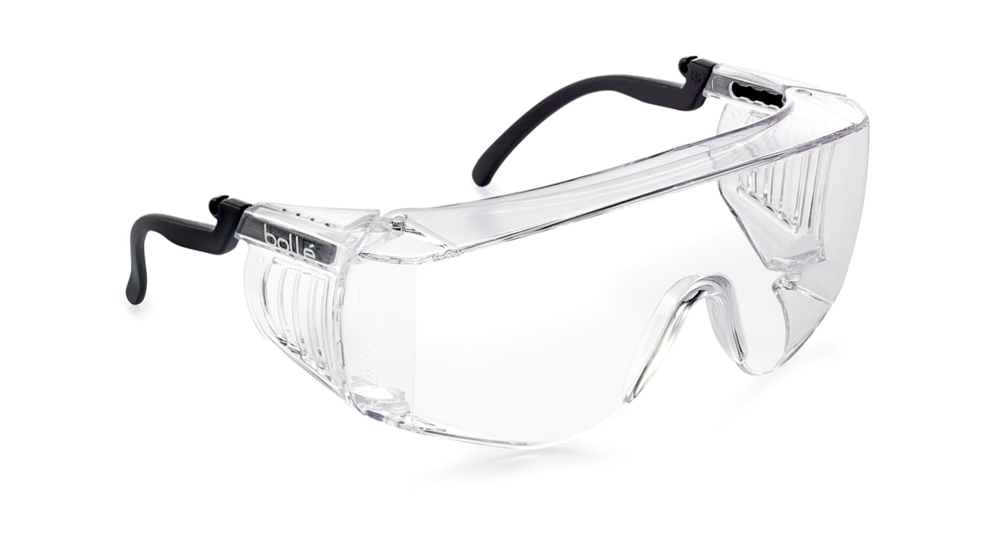 Bolle Safety オーバータイプ, クリア, 眼鏡の上から, 曇り止めあり, SQUPSI