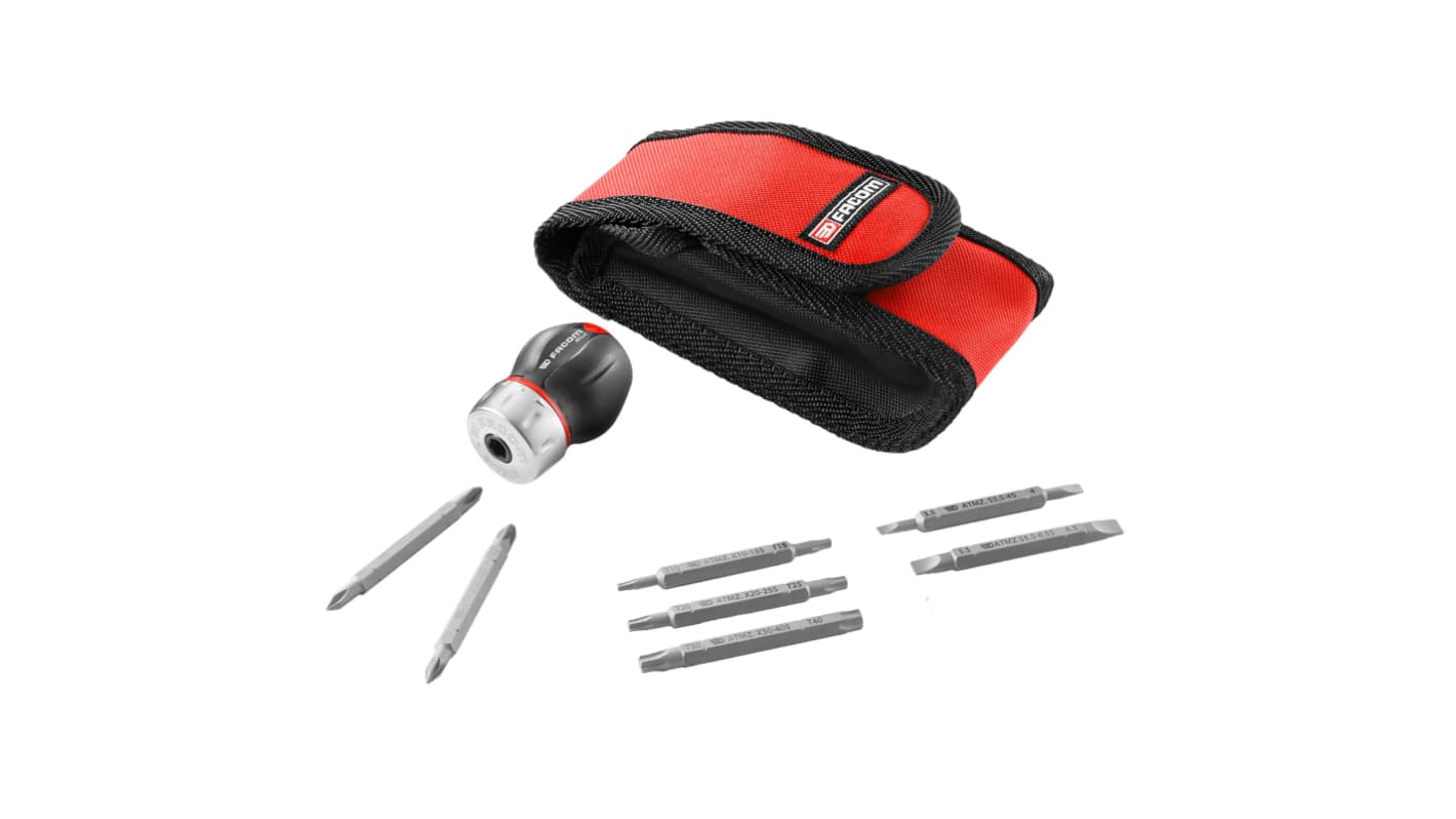 Wkrętak zapadkowy, 1/4 cala, Sześciokątny, Płaska, Phillips, Pozidriv, Torx, 3,5 - 4 mm 