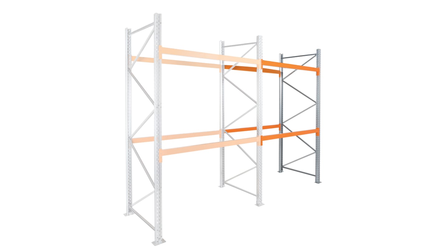 Racks de almacenamiento Manorga, Acero, Galvanizado, Naranja, 3000mm, 1825mm x 130mm x 1100mm