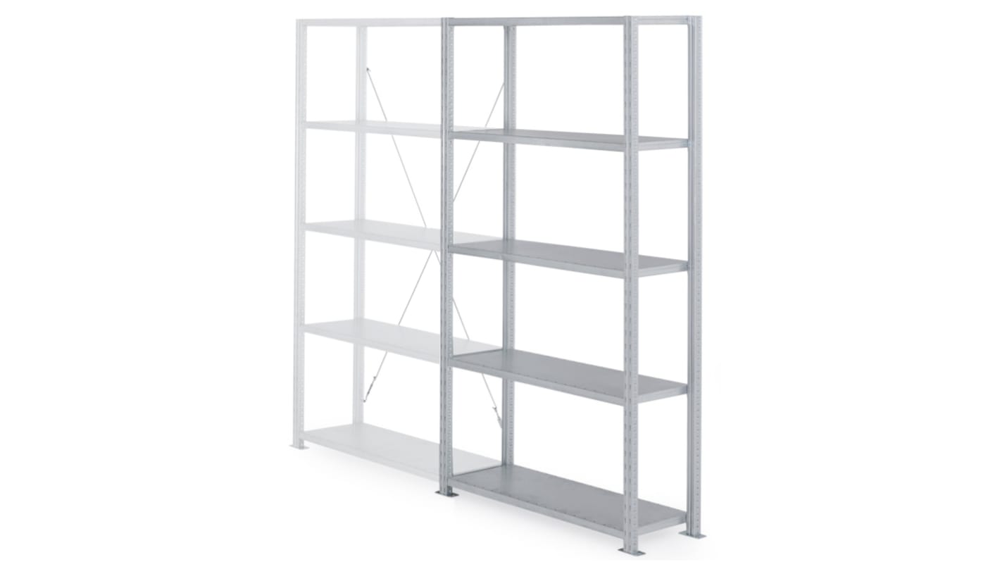 Manorga Steel Galvanised Storage Racking, 2000mm, 1250mm x 600mm