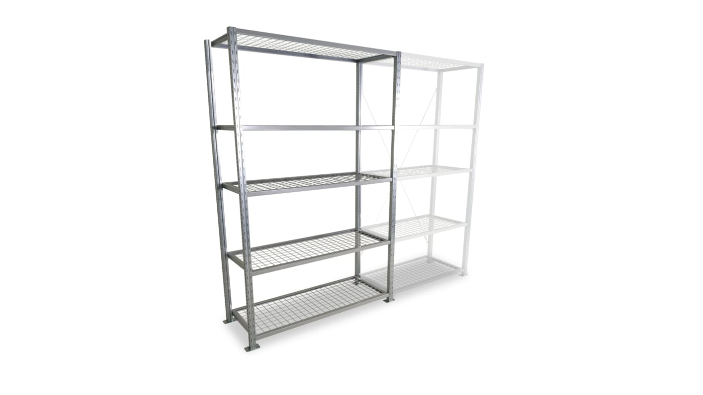 Manorga Steel Galvanised Storage Racking, 2000mm, 1000mm x 500mm