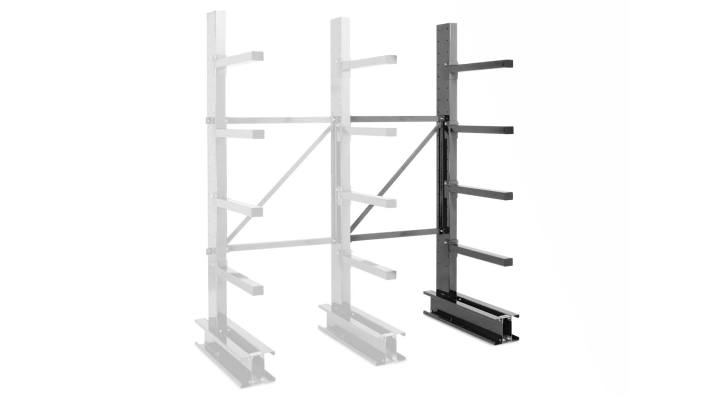 Manorga Steel Dark Grey Storage Racking, 2000mm, 1000mm x 600mm