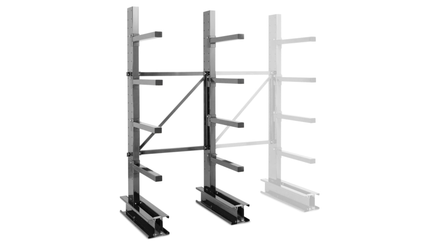 Manorga Steel Dark Grey Storage Racking, 2000mm, 1000mm x 800mm
