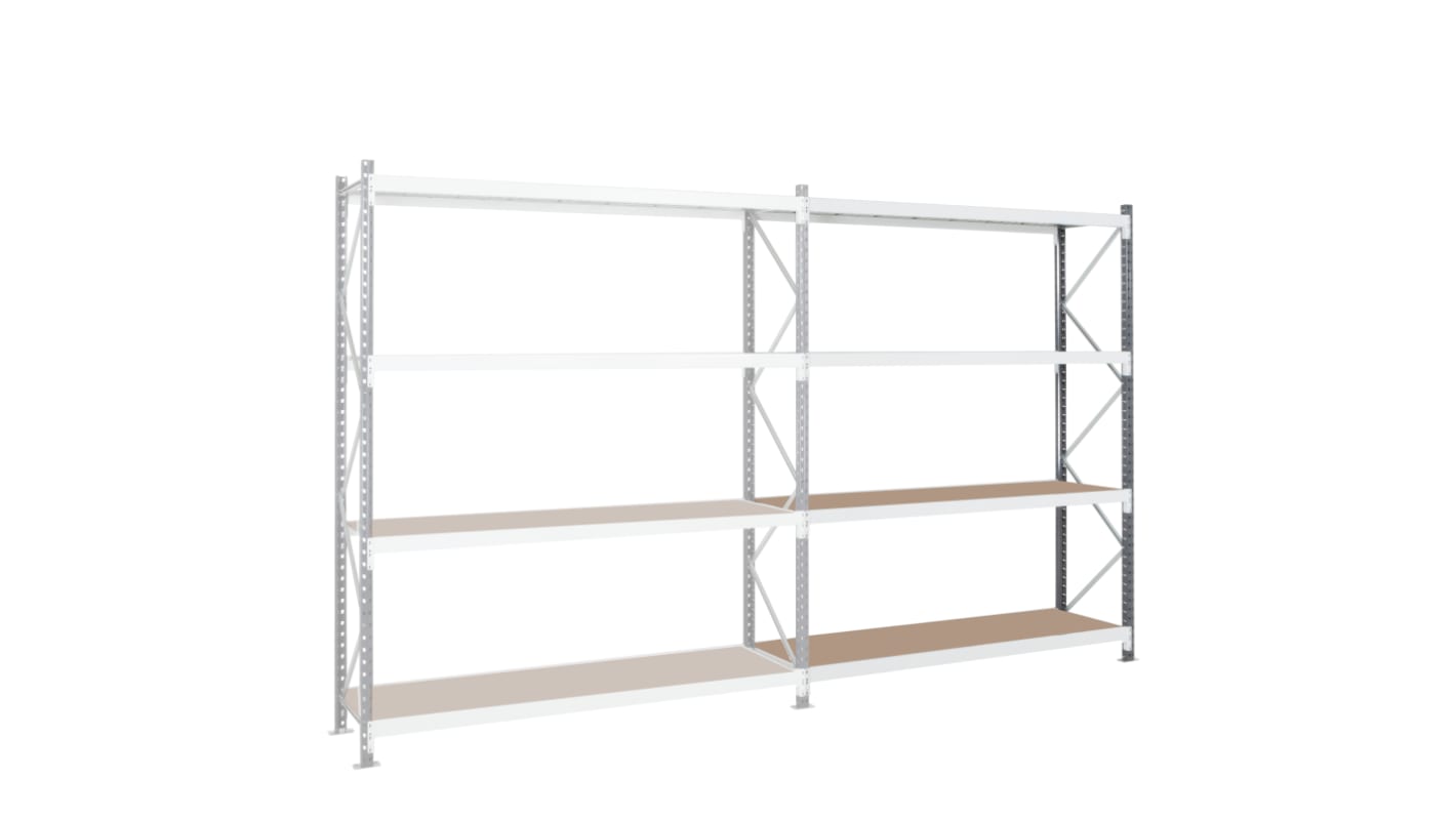 Manorga Steel Dark Grey, Light Grey Storage Racking, 2500mm, 2000mm x 600mm