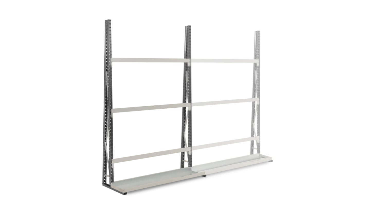 Manorga Steel Dark Grey, Light Grey Storage Racking, 2500mm x 340mm
