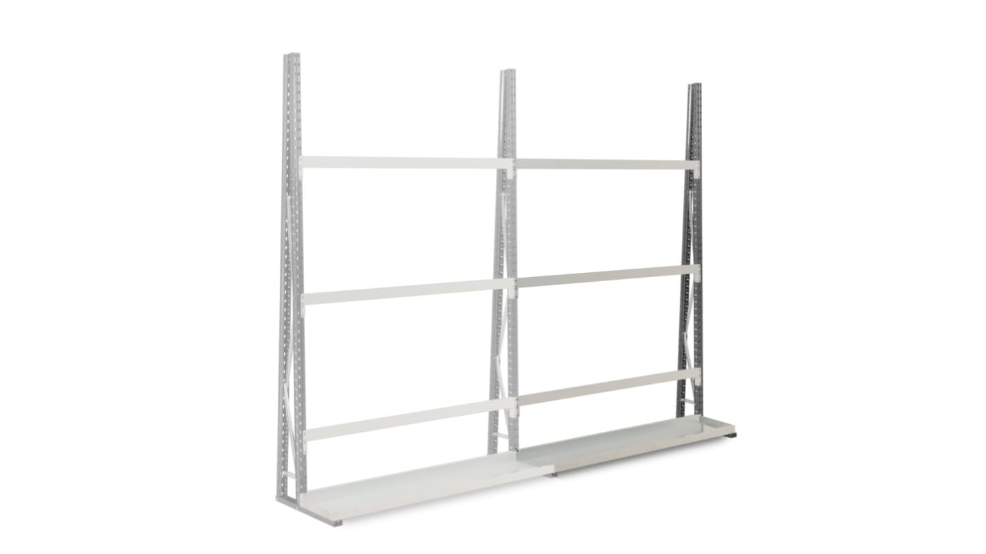 Manorga Steel Dark Grey, Light Grey Storage Racking, 2500mm, 1500mm x 340mm