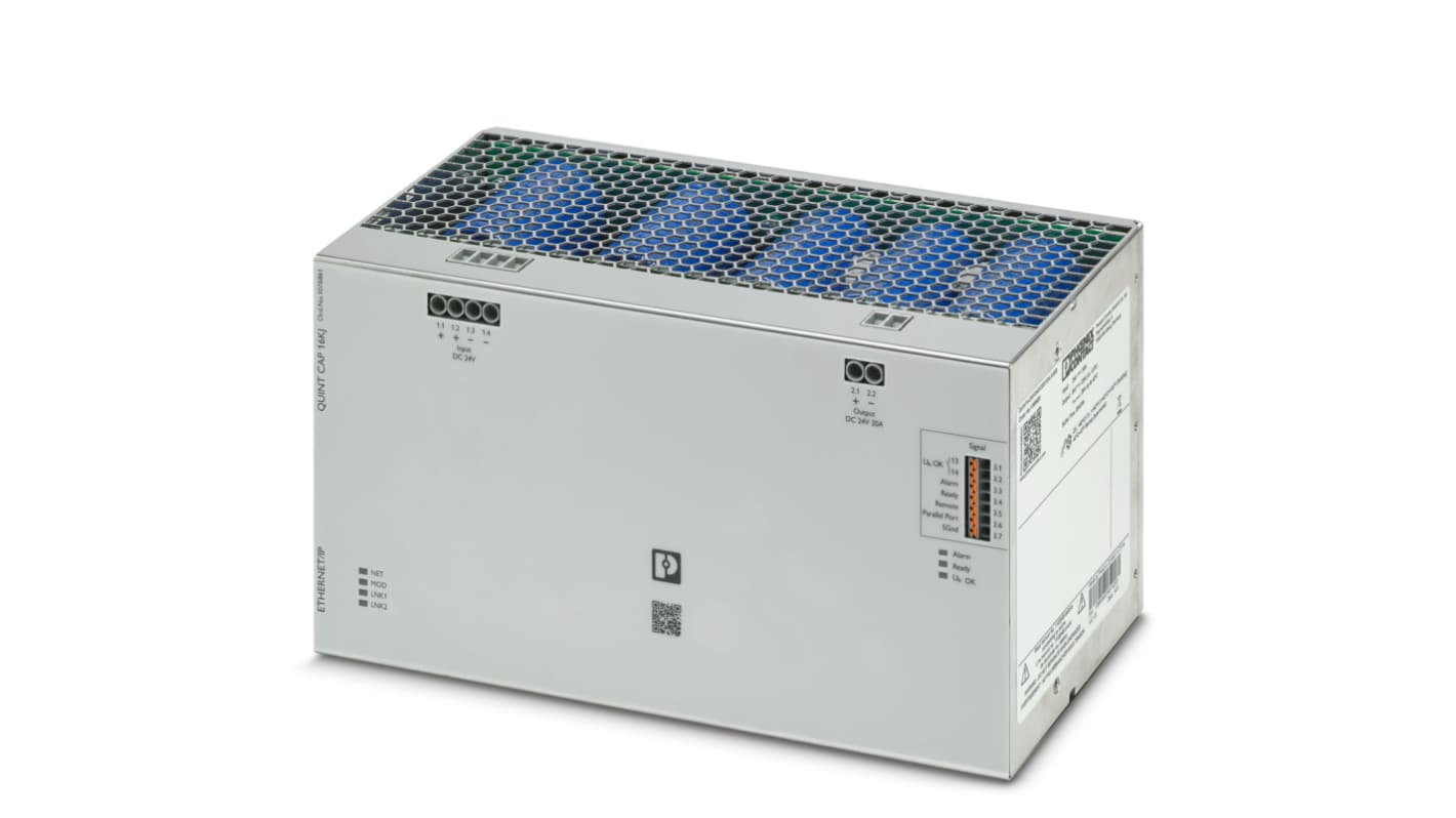 Phoenix Contact 22.5 → 30V dc Input DIN Rail Uninterruptible Power Supply (600W), QUINT4