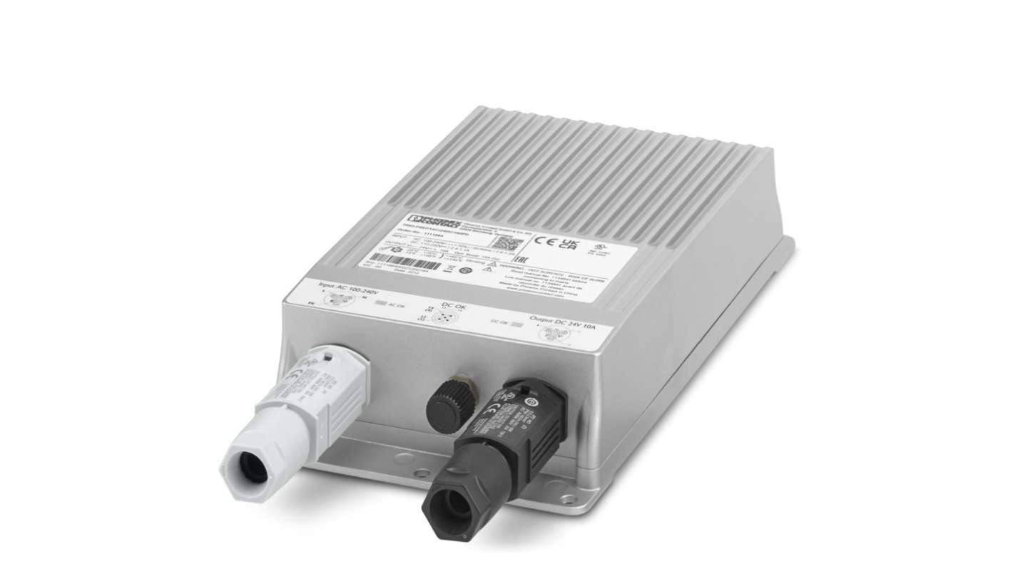 Phoenix Contact Power Supply, 1111664, 24 ±1 %V dc, 10A, Triple Output, 100 → 240 ±10 %V ac Input Voltage