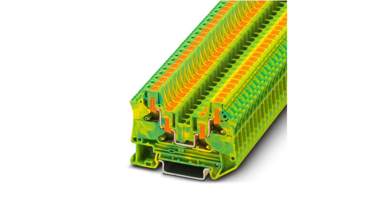 Phoenix Contact 4-Way Earth Modular Terminal Block, 0.5 - 10mm², 16 → 8 AWG Wire