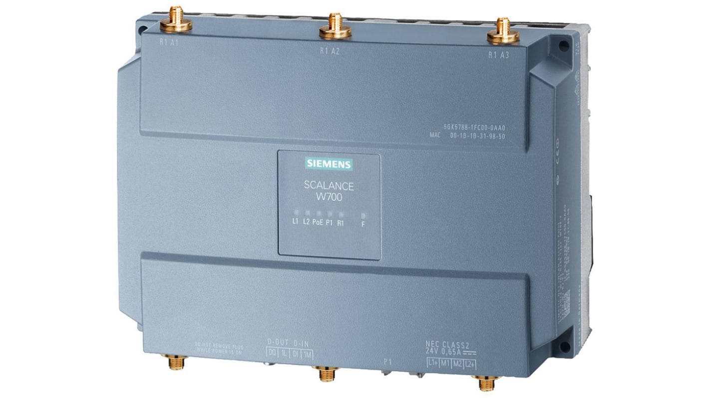 Siemens 2 x M12LAN 端口 无线接入点 450Mbit/s, SCALANCE W788-2